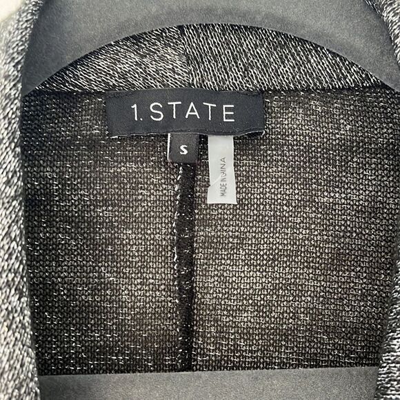 1. State Sparkle Knit Cross Front Wrap Top Small Nordstrom Holiday - Picture 2 of 7